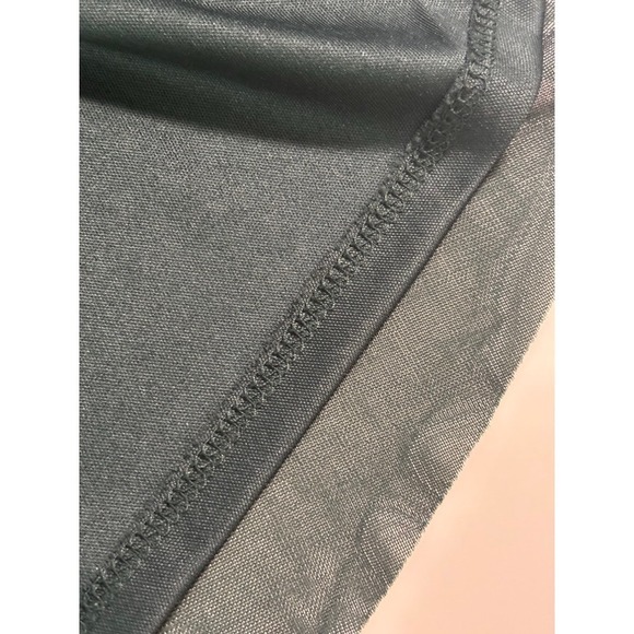 Women's Size 14 Hunter Green Sleeveless Lace Waist Midi Dress Wedding Guest - Picture 7 of 12